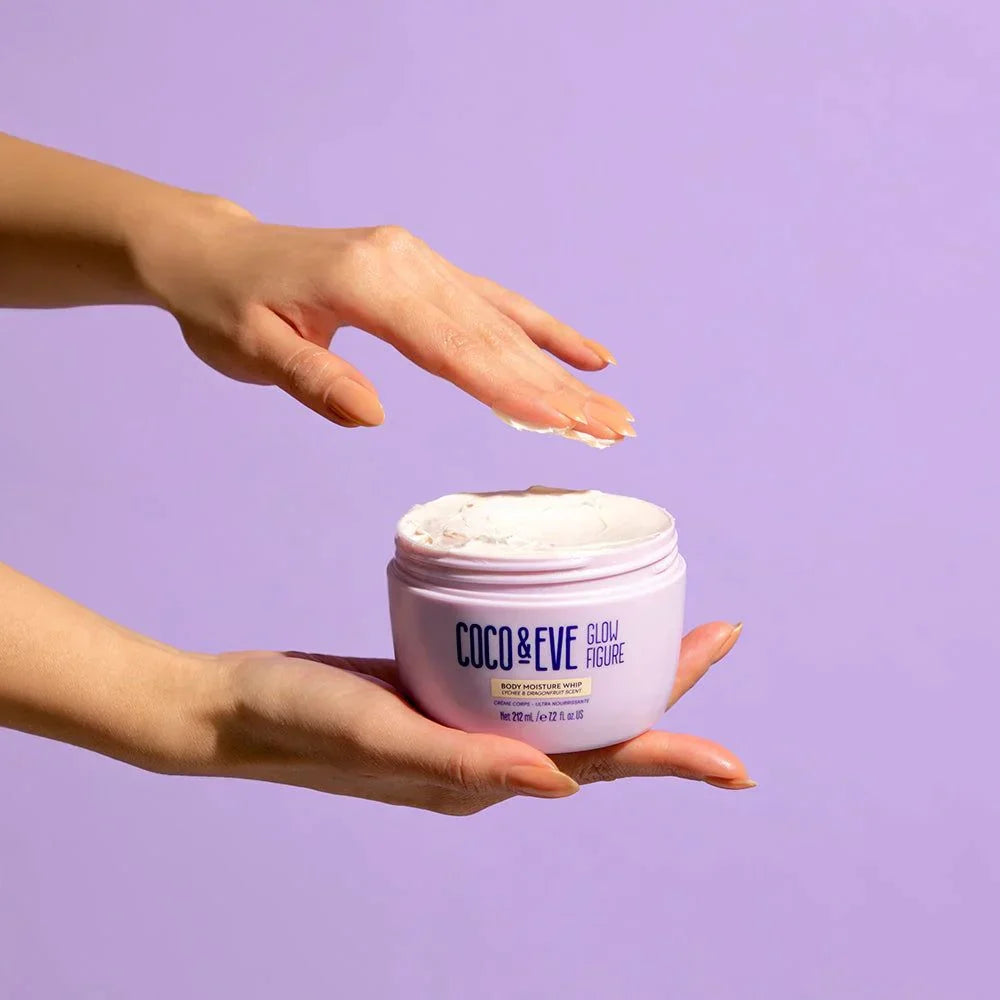 Coco & Eve Glow Figure Whipped Body Cream: Dragonfruit & Lychee - 212ml