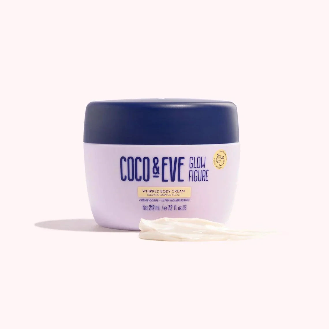 Coco & Eve Glow Figure Whipped Body Cream: Tropical Mango - 212ml