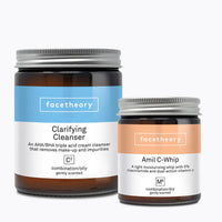 Facetheory Clarifying Cleanser C2 and Amil-C Whip M5 Duo Set