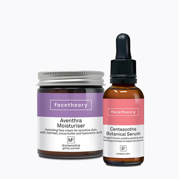 Facetheory Centasoothe Botanical Serum S5 and Aventhra Moisturiser M2 Duo Set