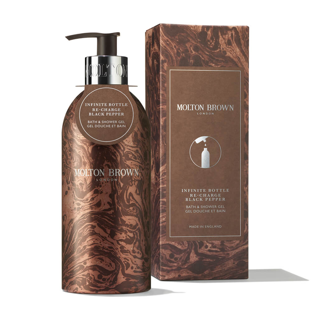 Molton Brown Re-Charge Black Pepper Bath & Shower Gel 400ml - Festive Edition