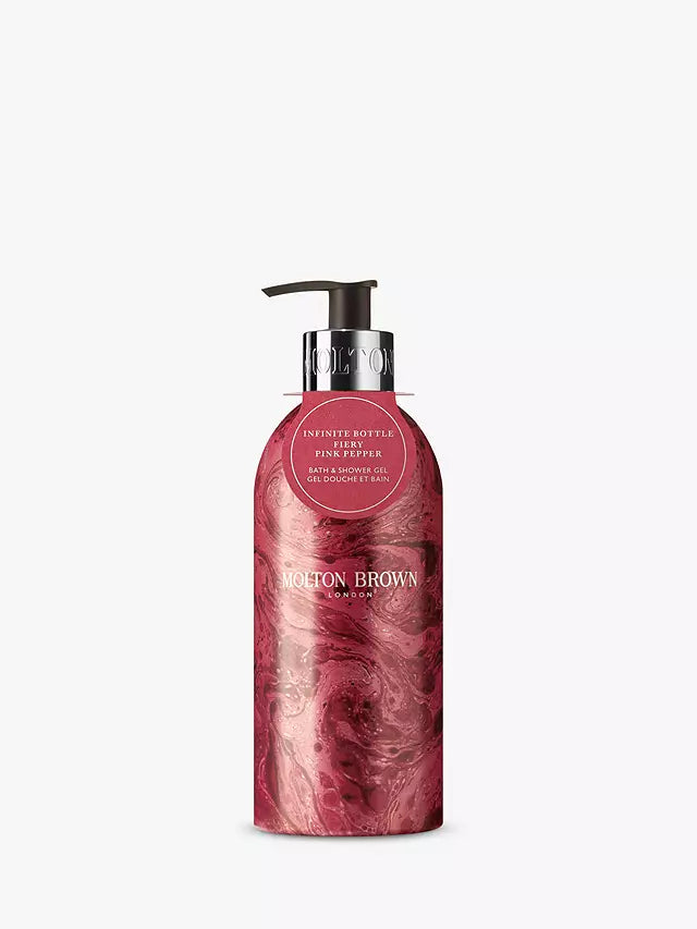 Molton Brown Fiery Pink  Pepper Bath & Shower Gel 400ml - Festive Edition