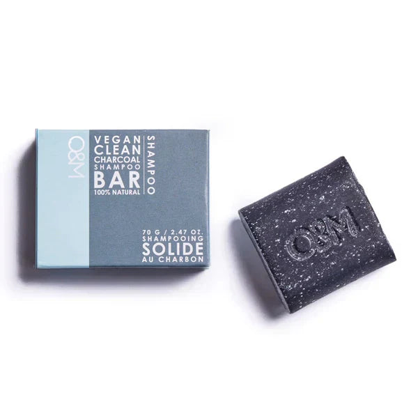 O&M Charcoal Shampoo Bar - 70g